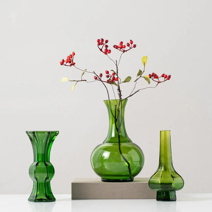 Decorbites™ Grünes Glas Geometrie Vase Hydroponik Terrarium Heimdekoration Zubehör