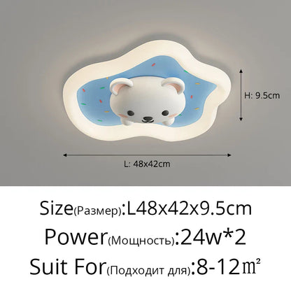 Decorbites™ Kinderzimmer-Deckenleuchte Rosa Blau Moderne Kindertischlampe für Heimdekoration