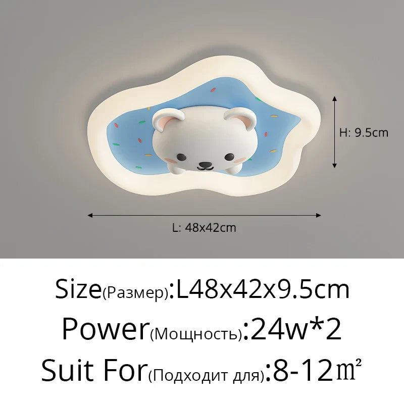Decorbites™ Kinderzimmer-Deckenleuchte Rosa Blau Moderne Kindertischlampe für Heimdekoration