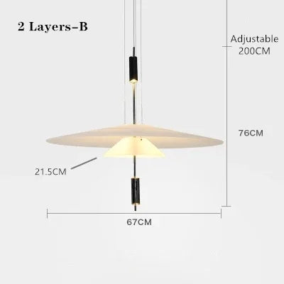 Decorbites™ LED-Akryl-Deckenleuchte als Anhängerlampe für modernes Wohnraum-Dekor-Beleuchtung