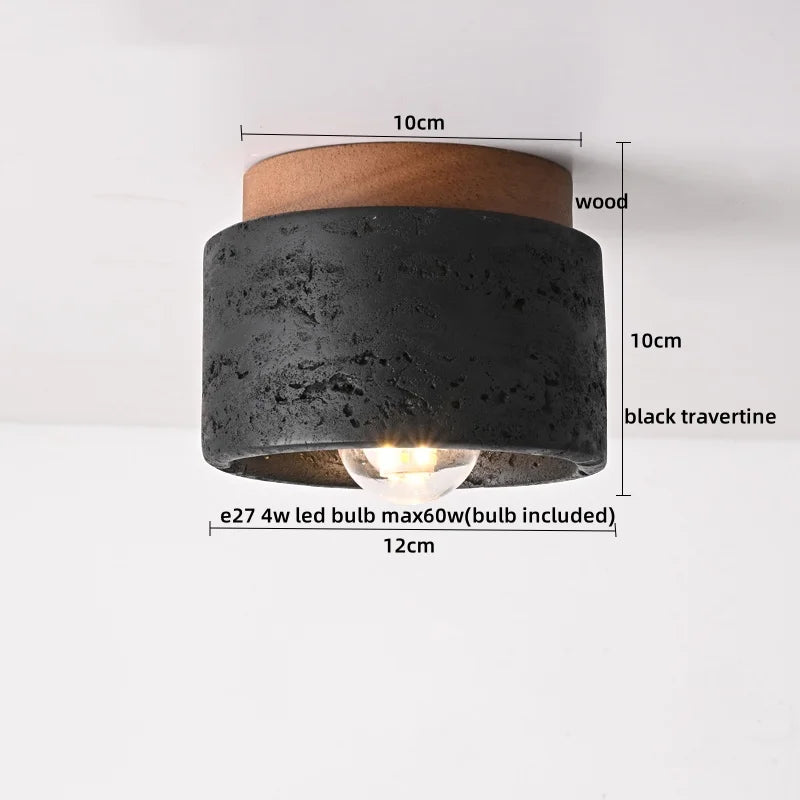 Decorbites™ LED-Deckenleuchte Gelber Travertin - Nordische Acryl-Lampe für das Wohnzimmer
