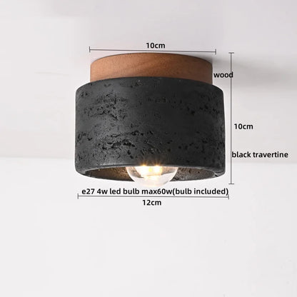 Decorbites™ LED-Deckenleuchte Gelber Travertin - Nordische Acryl-Lampe für das Wohnzimmer