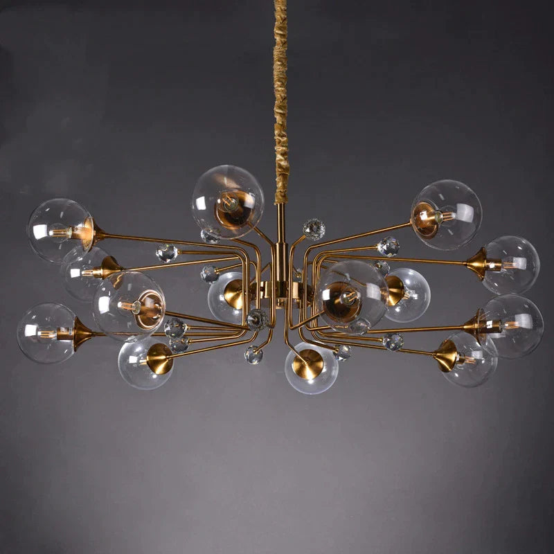 Decorbites™ Glas-Blase-Kronleuchter: Luxuriöse LED-Glasball-Hängeleuchte für Wohnzimmer, Schlafzimmer und Geschäft