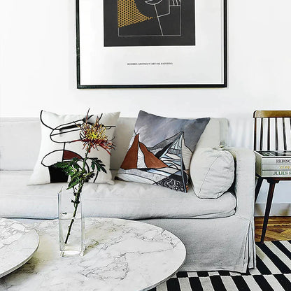 DecorBites™ Geometric Artist Sofa Cushion Cover - Luxe Home Decor