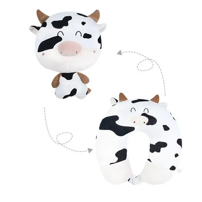 DecorBites™ Cute Plush Animal Neck Pillow for Comfortable Travel & Office Rest