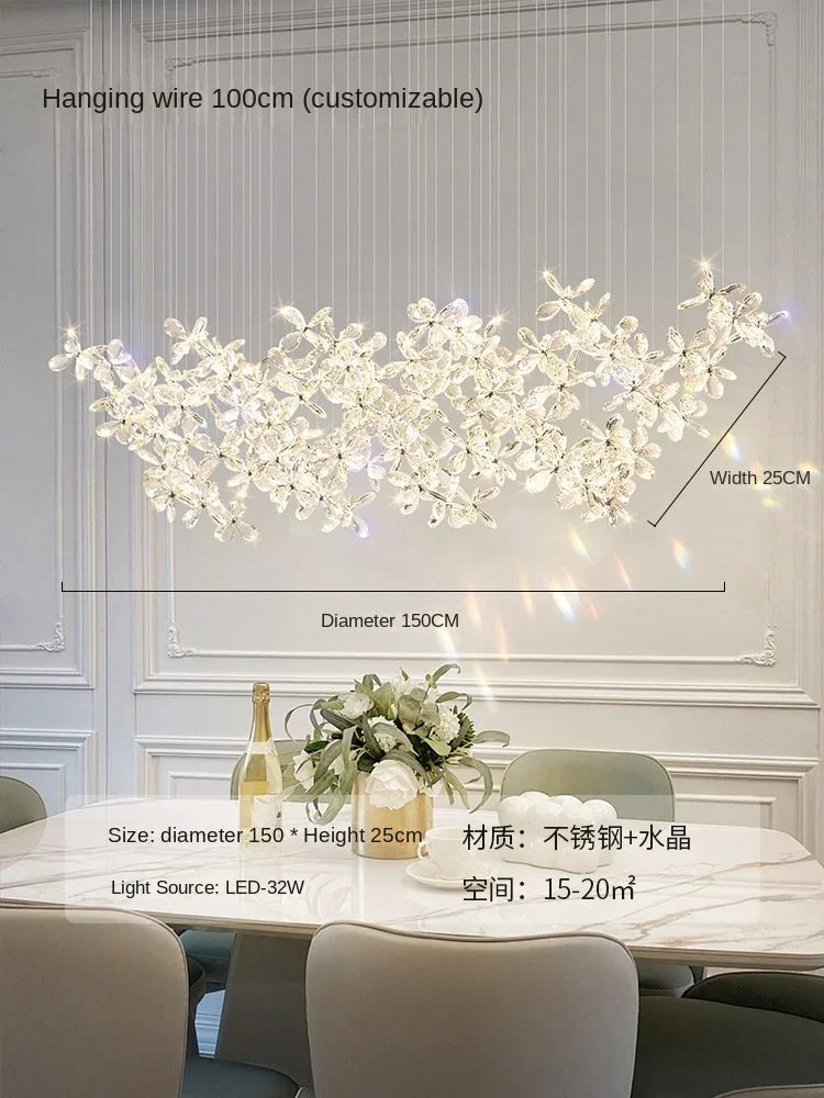 Decorbites™ Kristall-LED-Kronleuchter: Moderne Luxus-Blütenförmige Dekorationsbeleuchtung