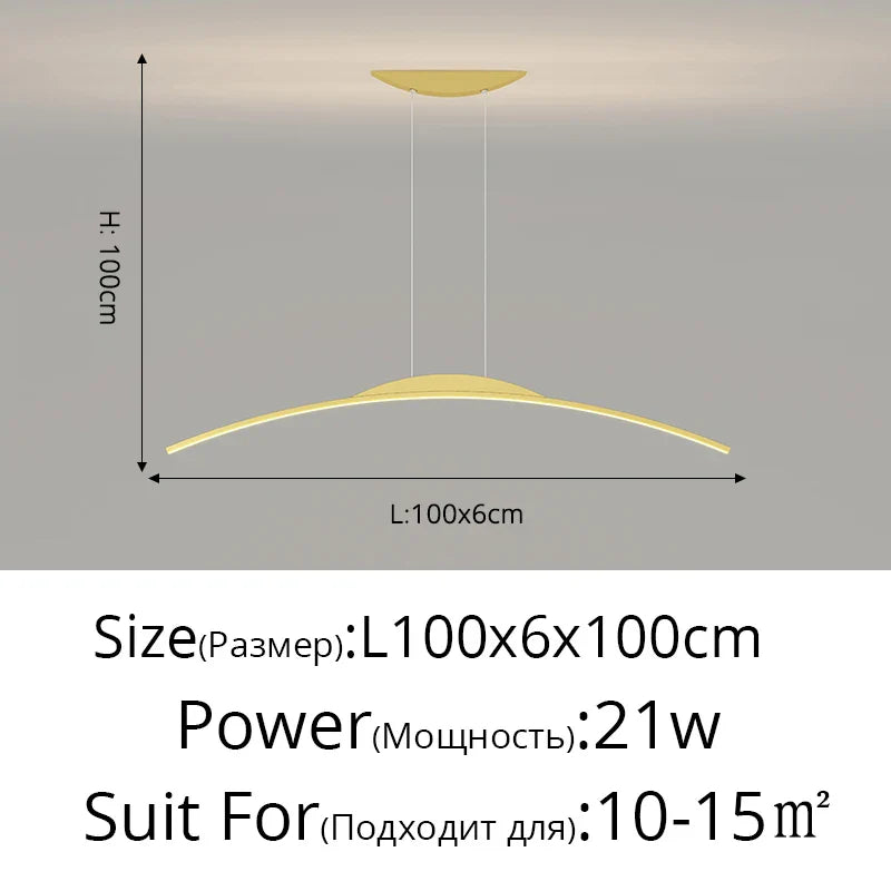 DecorBites™ LED Pendant Lamp - Minimalist Hanging Light for Dining Room & Home Decor