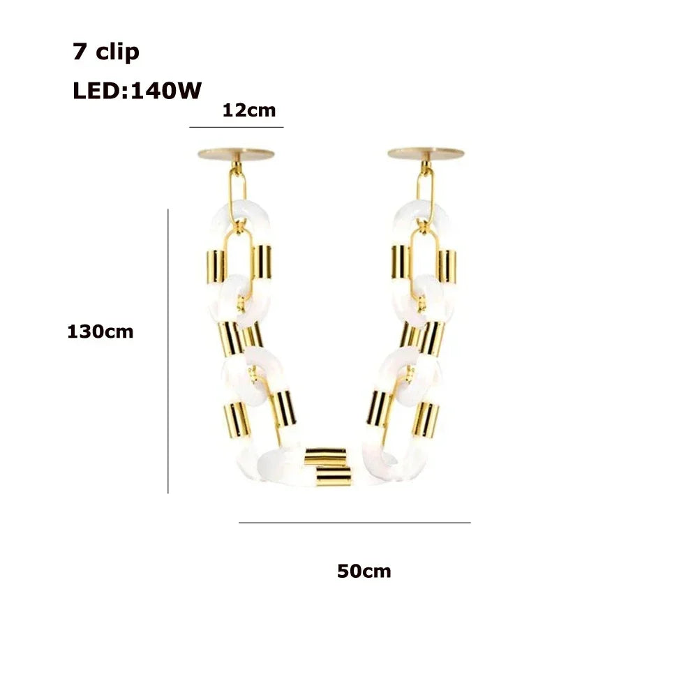 Decorbites™ Kristall-Goldkette-Hängelampe Deckenleuchte für die Hausdekoration