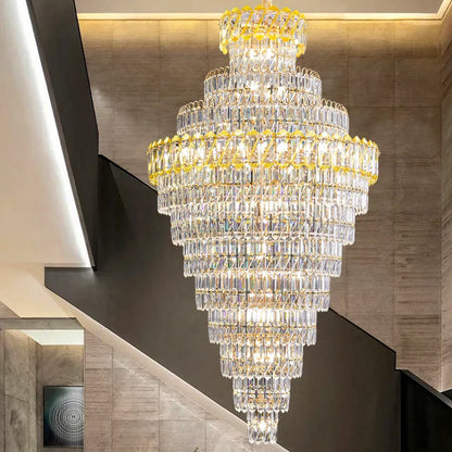 Decorbites™ Kristall-Leuchter: Penthouse-Lichtluxus für Villa-Wohnzimmer, rotierende Treppenhaus-Atmosphäre