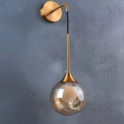 Decorbites™ Glasball Gold Wandlampe Moderne Wandleuchte Nordisches Leuchten für Wohnzimmer Schlafzimmer