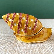 Decorbites™ Jeweled Conch Schmuckschatulle: Emaille-Muschel-Schmuckhalter & Wohnaccessoire