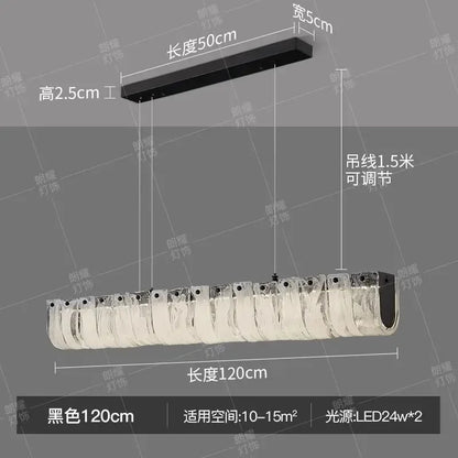 Decorbites™ Wolken-Glas-Leuchter: Luxuriöser minimalistischer Kupfer-Lichtspender für ein Charakter-Restaurant