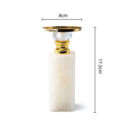 Decorbites™ Goldener Marmor Kerzenhalter Kandelaber Hochzeitsdekoration Schreibtischaccessoires