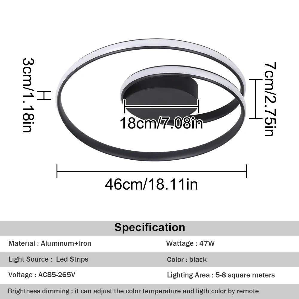 Decorbites™ dimmbare LED-Kronleuchter-Stehlampe mit Fernbedienung Deckenleuchte Gold Weiß Schwarz Armatur