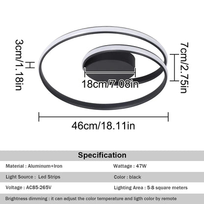 Decorbites™ dimmbare LED-Kronleuchter-Stehlampe mit Fernbedienung Deckenleuchte Gold Weiß Schwarz Armatur