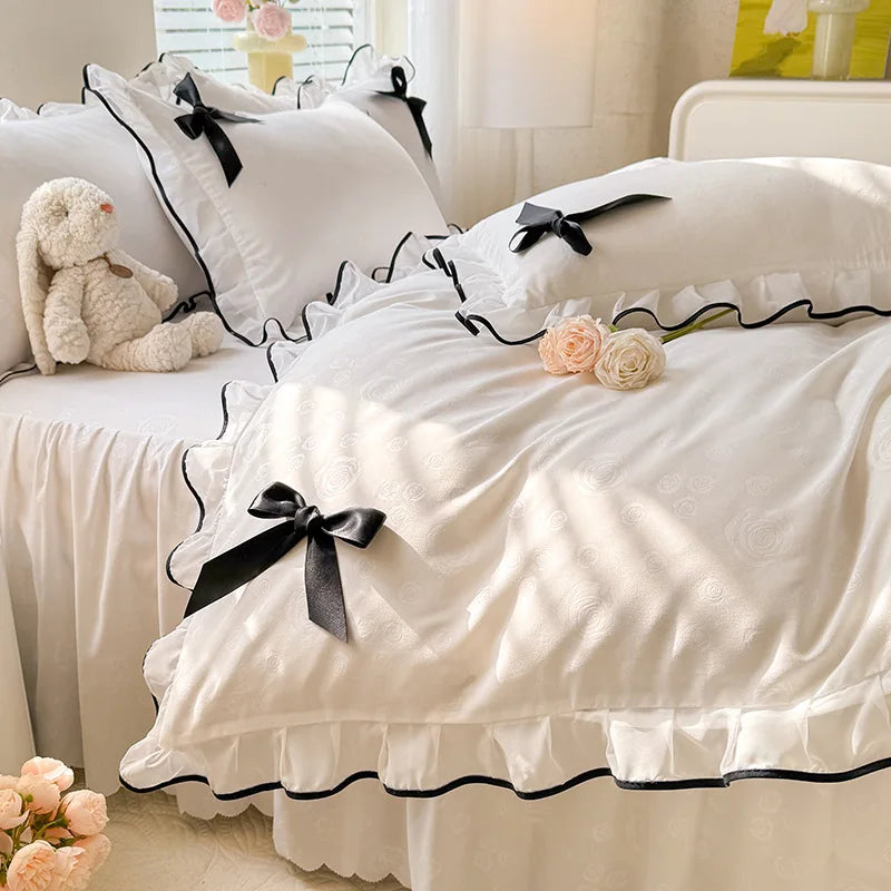 Polyester Lace Bed Skirt