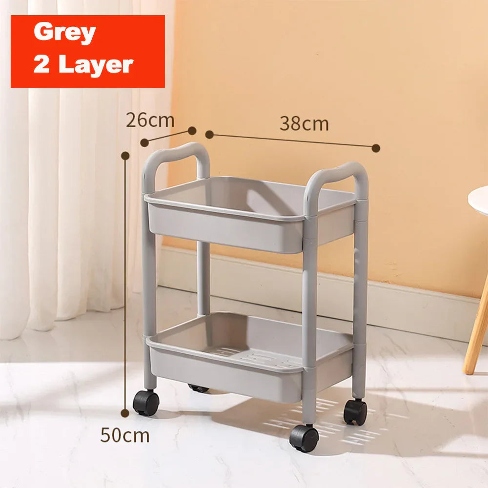 Decorbites™ Küchen-Wandwagen Rollierender Utility-Organizer-Regal-Trolley-Wagen