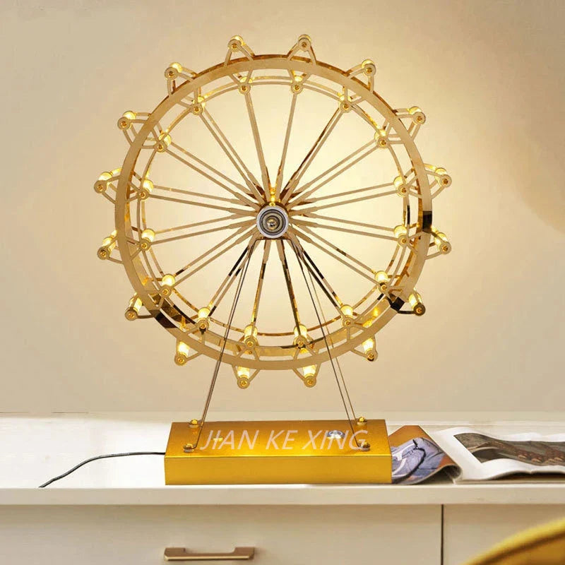 Yellow Ferris Table Lamp
