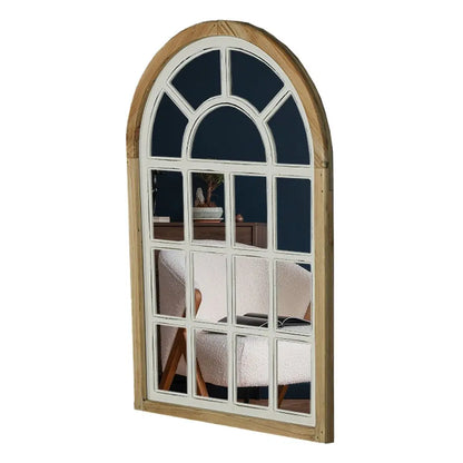 DecorBites™ Gothic Rose Window Carved Mirror for Wall Decor in Living Room, Bedroom