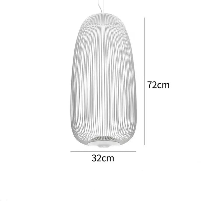 Spokes Birdcage Pendant Light in Polished Chrome