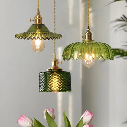 Decorbites™ Grünes Glas LED-Pendelleuchte - Moderne nordische Hängelampe