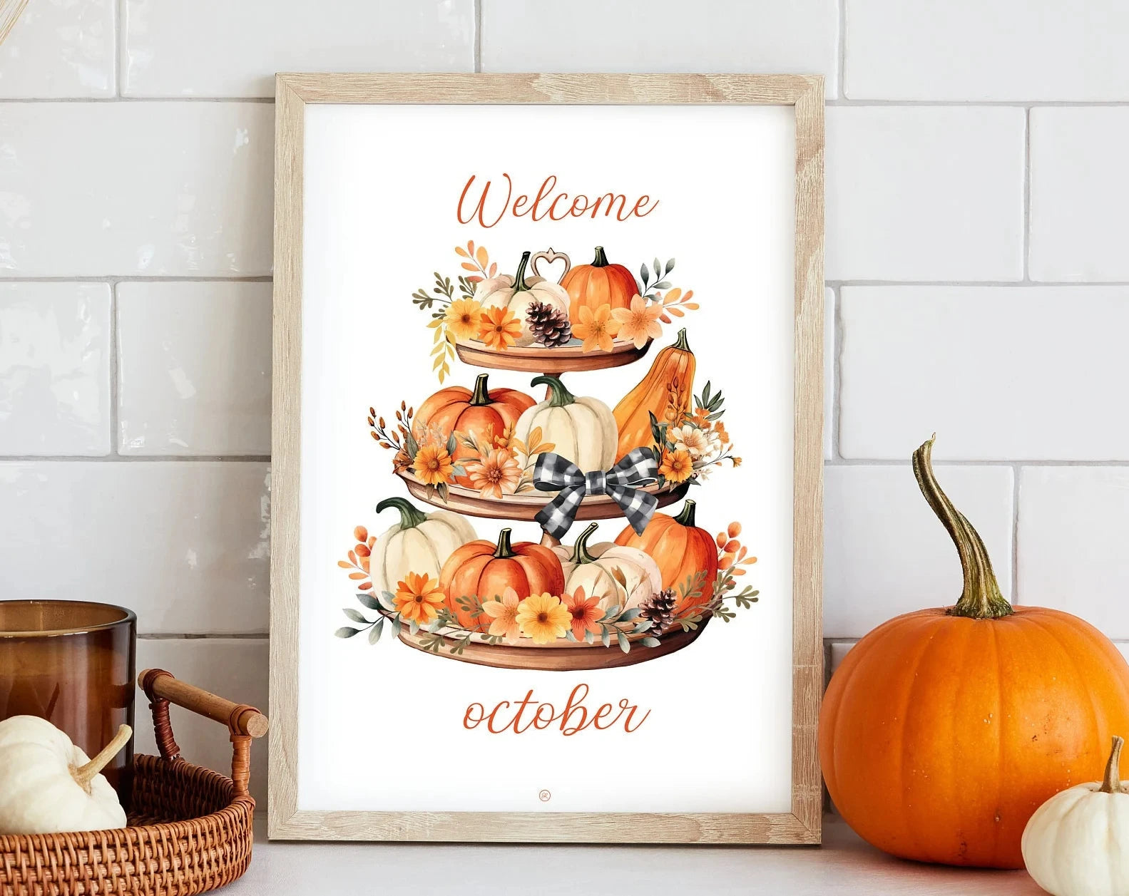 1pc Pumpkin Spice poster, Autumn poster, autumn decoration, Pumpkin, Autumn, Farm Fresh Pumpkins, autumn decoration poster,