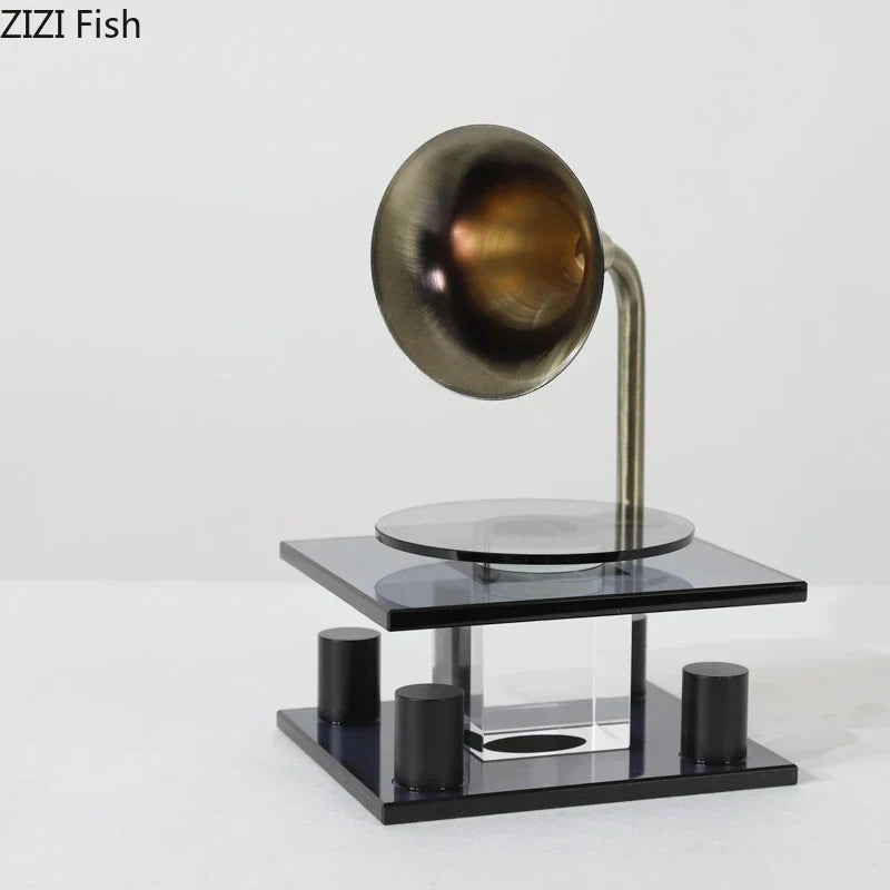 Decorbites™ Kristall-Musikinstrument-Modell-Ornament-Dekoration – Modernes Schreibtisch-Kunstwerk