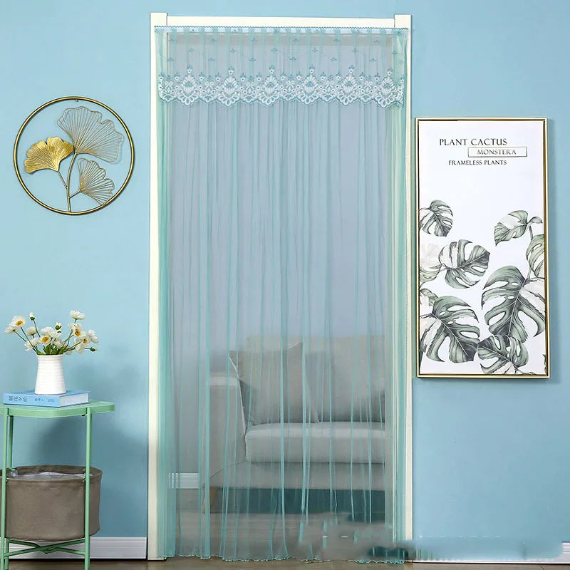 Decorbites™ Spitzeneinfassung Sommer-Insektenschutz-Türvorhang für Wohnzimmer und Schlafzimmer