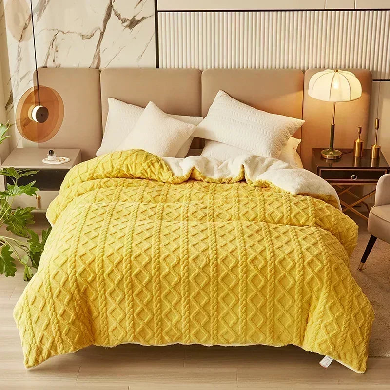 Decorbites™ Kuschelige Kaschmir-Decke-Duvet-Cover - Weiche Warme Fleece-Bettwäsche für Betten