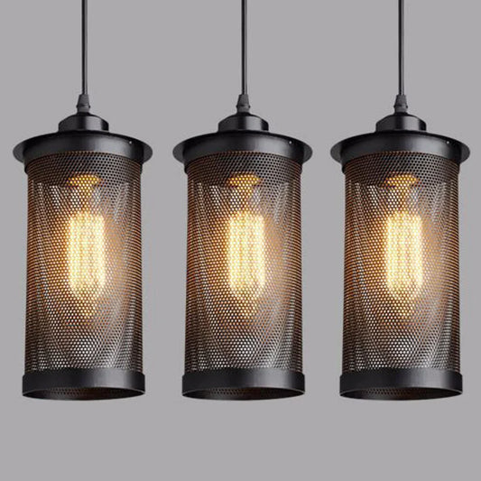 Decorbites™ Industrielles Nordisches Schwarzes Eisenkäfig-Pendant-Licht Loft-Hängelampe