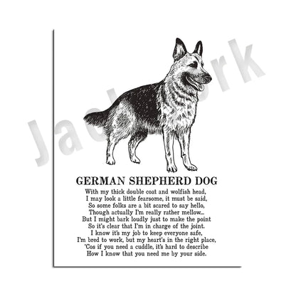 Decorbites™ Hunderassen-Poster: Chinesischer Nackthund, Chesapeake Bay Retriever, Brüsseler Griffon, + Mehr