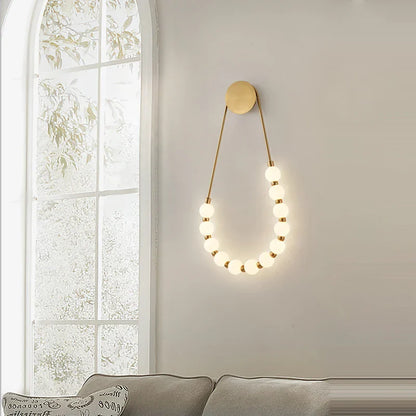 DecorBites™ LED Fancy Necklace Wall Lamp for Bedside & Living Room