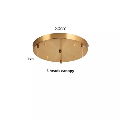 DecorBites™ LED Brass Pendant Lamp Modern Clear Glass Dining Light