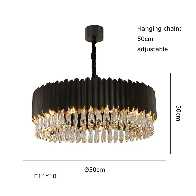 Decorbites™ Kristall-Wassertropfen-Anhängerleuchten: Elegante LED dimmbare Lampen für Esszimmer und Eingangsbereich