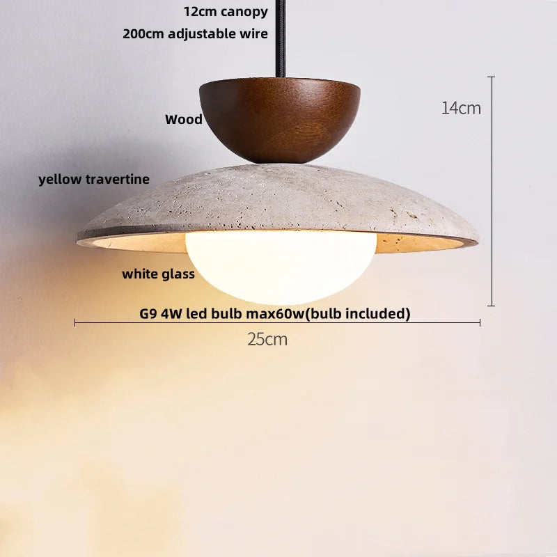 Black Wabi Sabi Pendant
