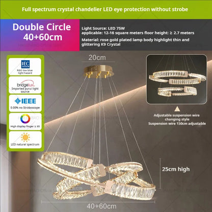 Decorbites™ Leichtes Luxus-Kristall-Lüster für elegante Wohn- und Essensatmosphäre