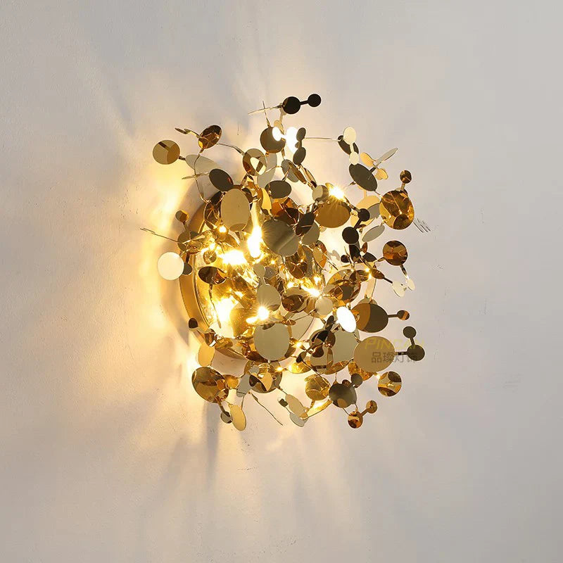 Sequin Leaf Ceiling Chandelier