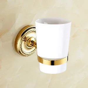 Gold Brass Accessory Set