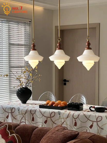Decorbites™ Gold-Lustre-Glas-Pendantleuchten LED E27 Vintage-Design Klassisch für Schlafzimmer Kücheninsel