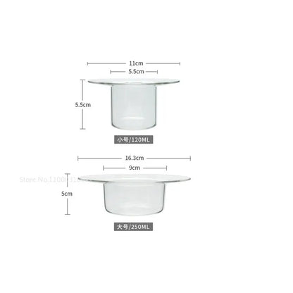 Decorbites™ Süßer Strohhut-Glas-Schüssel für Desserts und Früchte