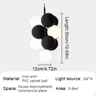 Decorbites™ Abstracta Hängeleuchte: Stilvolle Designer-Stoff-Leuchter für Zuhause, Büro und Essbereich