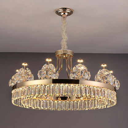 Decorbites™ Kristall-Leuchter: Postmoderne Lichtluxus-Doppelstock-Hängeleuchte für das Wohnzimmer im Haus