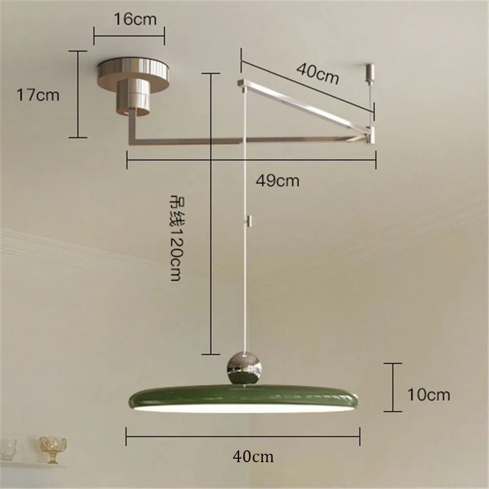 Decorbites™ Sahne-Eisen-Kunst-Lüster LED-Hängeleuchte für Schlafzimmer und Wohnzimmer