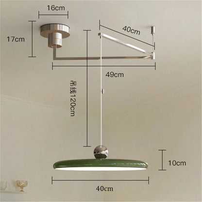Decorbites™ Sahne-Eisen-Kunst-Lüster LED-Hängeleuchte für Schlafzimmer und Wohnzimmer