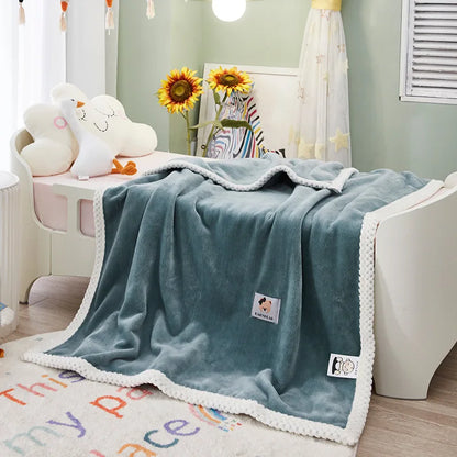Decorbites™ Kinder-Flanell-Nickerchen-Decke - Leicht & Gemütlich Einzelbettüberwurf