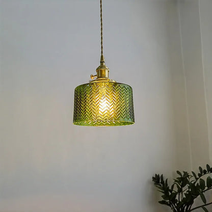 Decorbites™ Grünes Glasanhängerleuchte Kronleuchter – Nordische LED-Hängeleuchte für die Heimdekoration