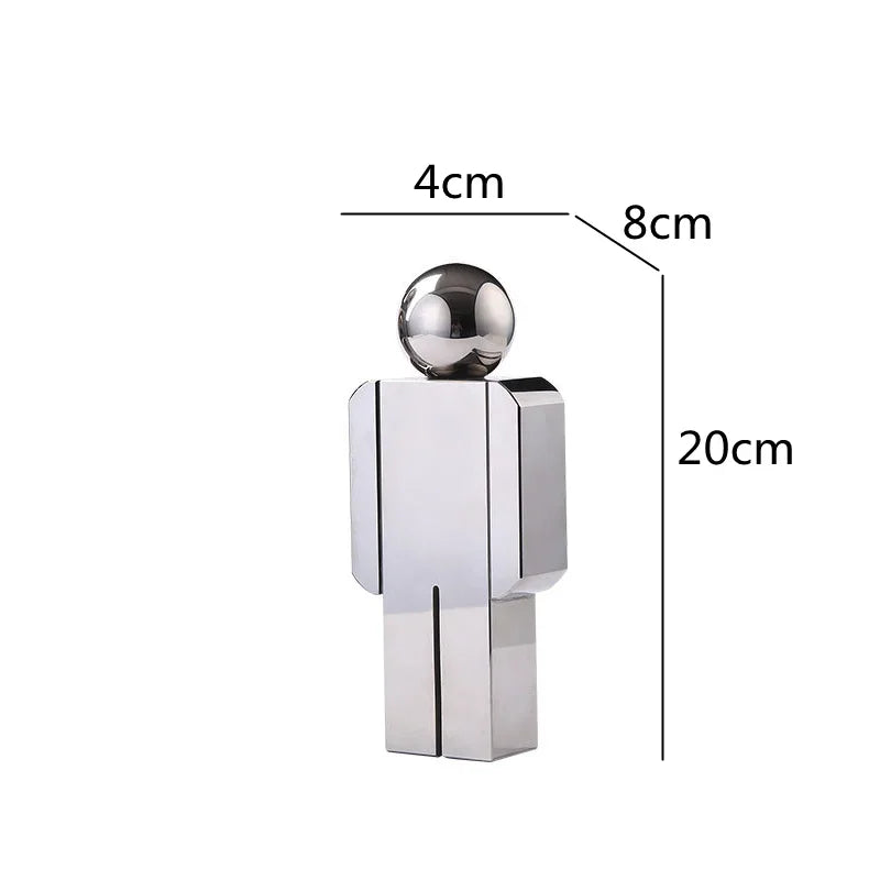 Decorbites™ Kristall-Mann-Statue Glasfigur Skulptur Wohnungsdekoration Ornamente