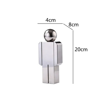 Decorbites™ Kristall-Mann-Statue Glasfigur Skulptur Wohnungsdekoration Ornamente
