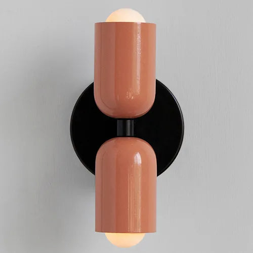 Decorbites™ Sahne Doppelkopf-LED-Wandleuchten | Moderne nordische bunte Lichter für Innenraumdekoration