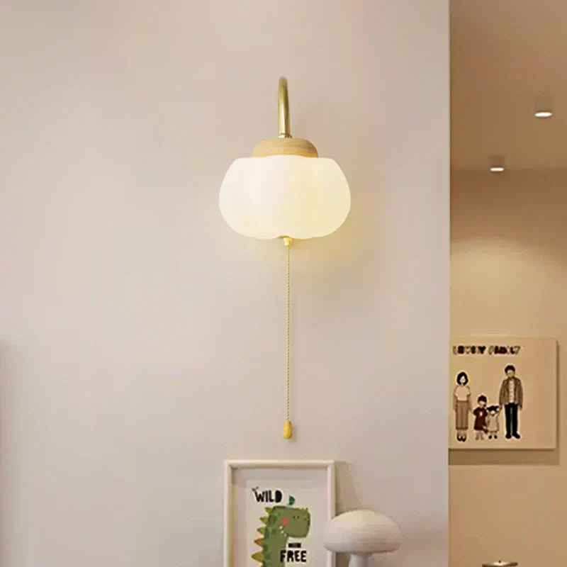 Decorbites™ Baumwoll-LED-Wandleuchten mit Zugschalter für Restaurant, Wohnzimmer, Schlafzimmer